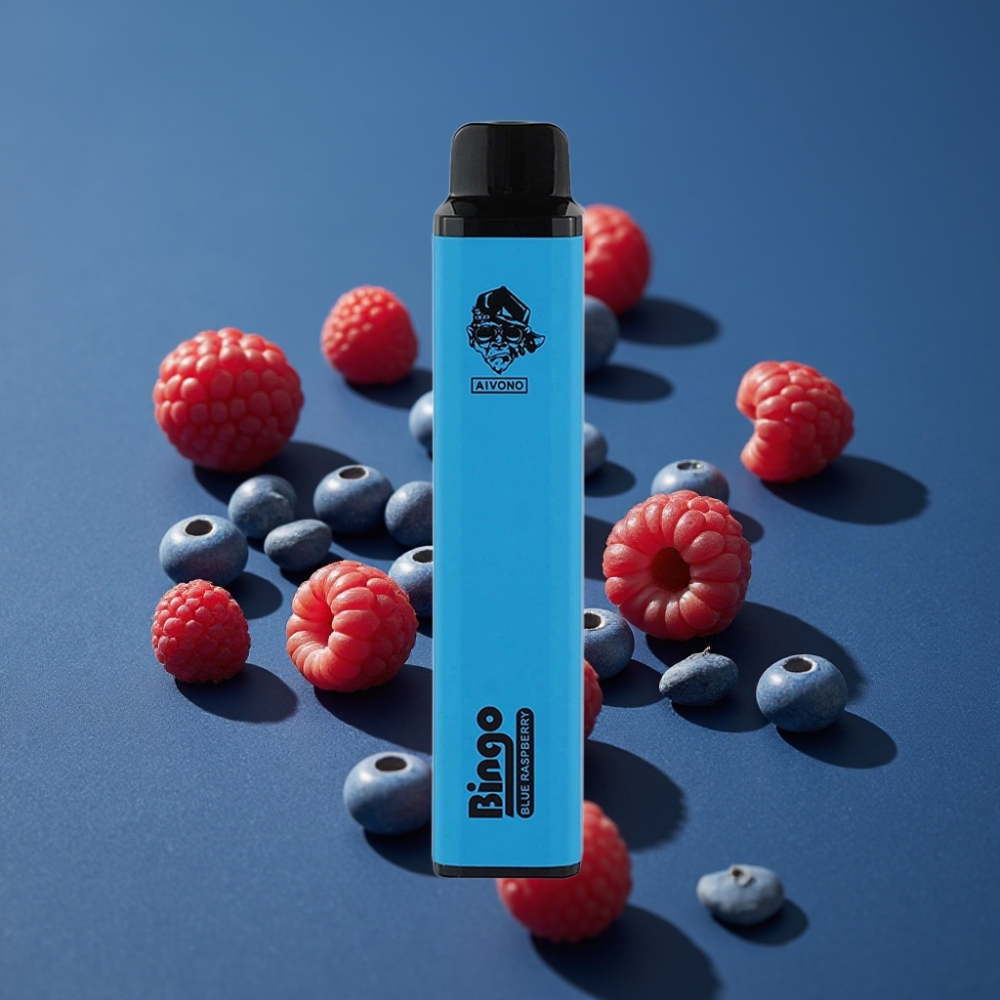 Aivono AIM BINGO 4000 Puffs Blå Hallon 10mL 1000mAh vape supplier Sweden