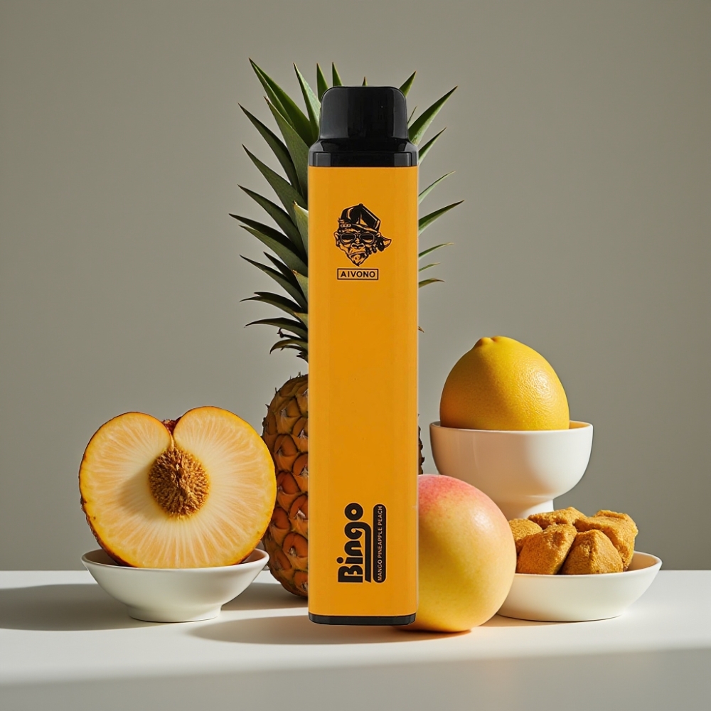 Aivono AIM BINGO 4000 Puffs Wango Ananas Persika – 10mL, 1000mAh, 2%/5% Nikotin