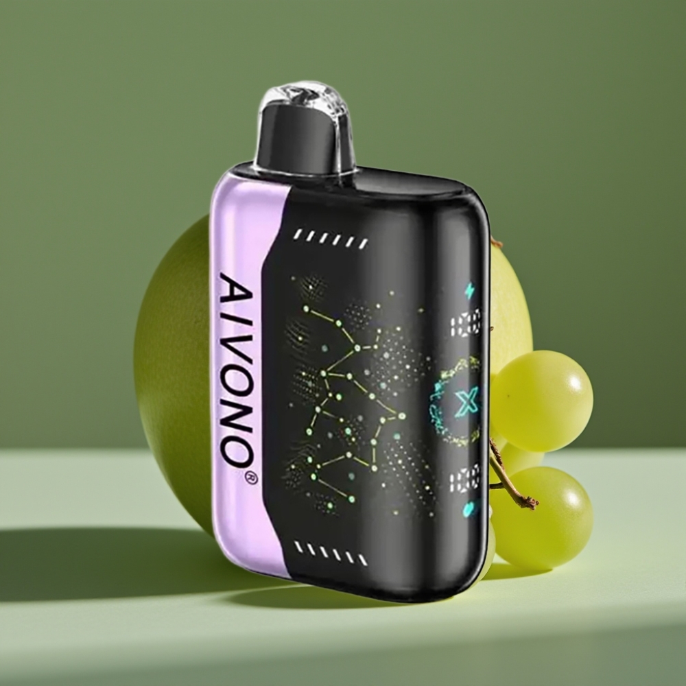 Aivono AIM BOOM 25000 Puff Grönt Äpple Druva 0%-5% Nikotin 28ml 650mAh