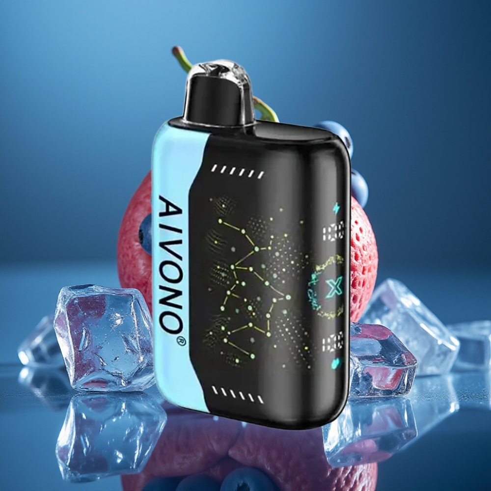 Aivono AIM BOOM 25000 Puffs Blå Hallon Is 0%/2%/3%/5% 28ml 650mAh