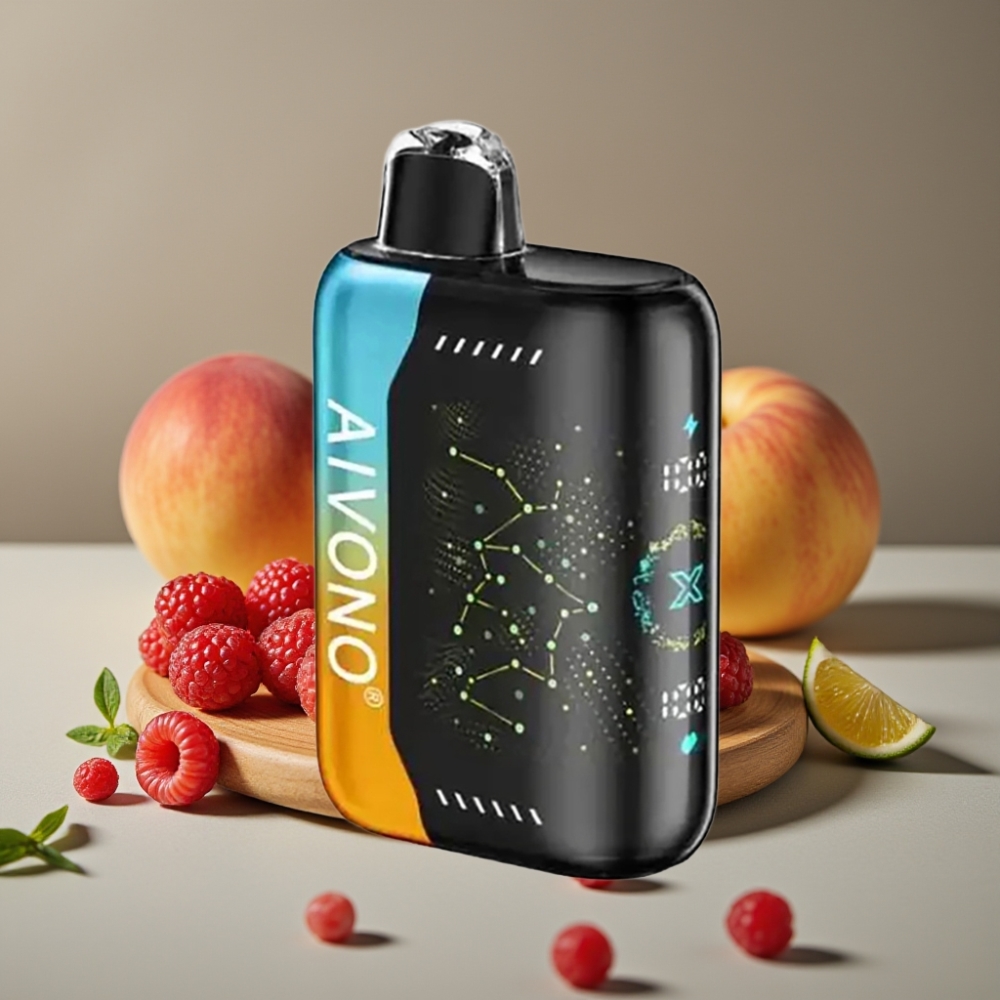 Aivono AIM BOOM 25000 Puffs Hallon Persika Lime 0%-5% 28ml 650mAh