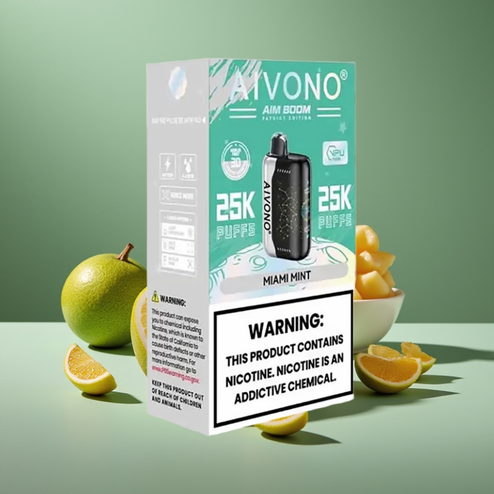 Aivono AIM BOOM 25000 Puffs Miami Mint 0-5% Nikotin 28ml 650mAh Typ-C