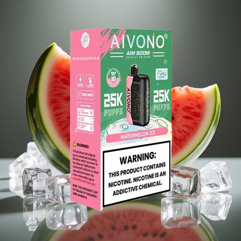 Aivono AIM BOOM 25000 Puffs Vattenmelon Is 0%–5% 28ml 650mAh
