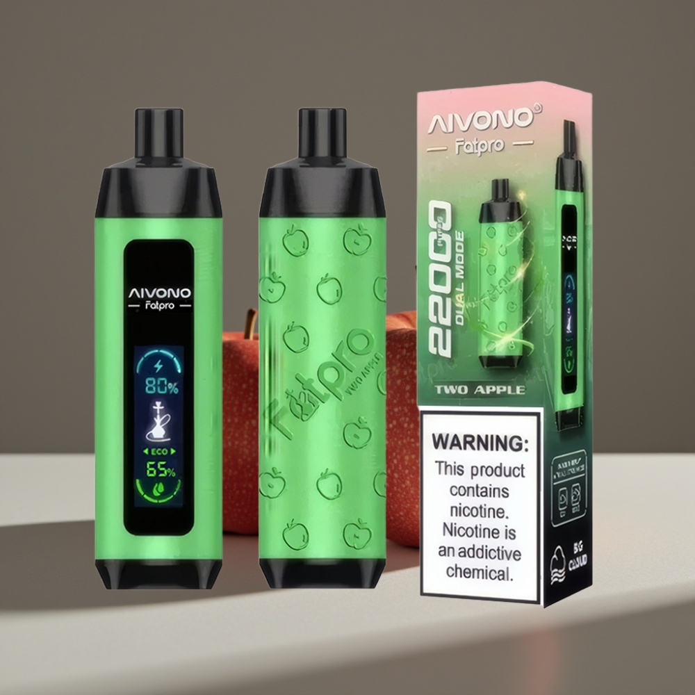 Aivono AIM FATPRO 22000 Puffs Två Äpplen 5% Nikotin 22000 Puffs 28ml
