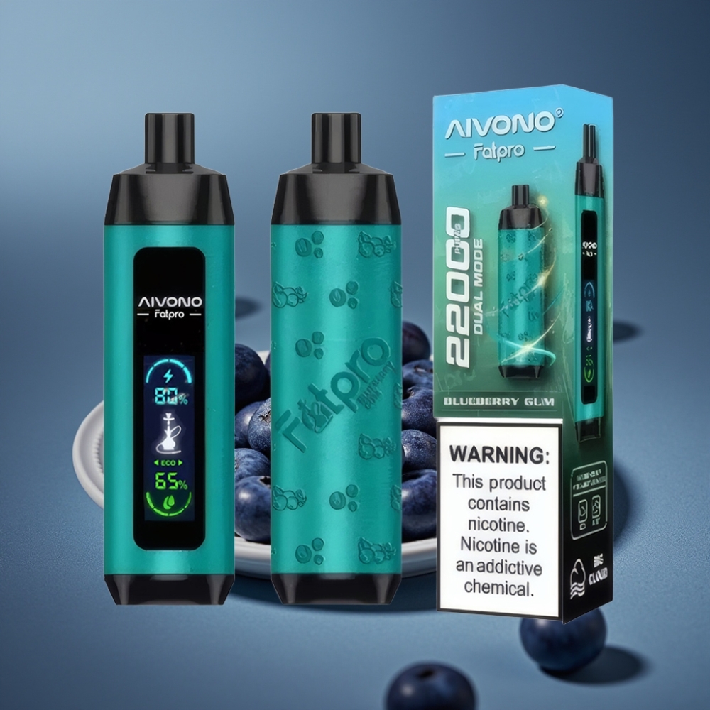 Aivono AIM FATPRO Blåbärsgevär 22000 Puffs 28ml 5% 600mAh