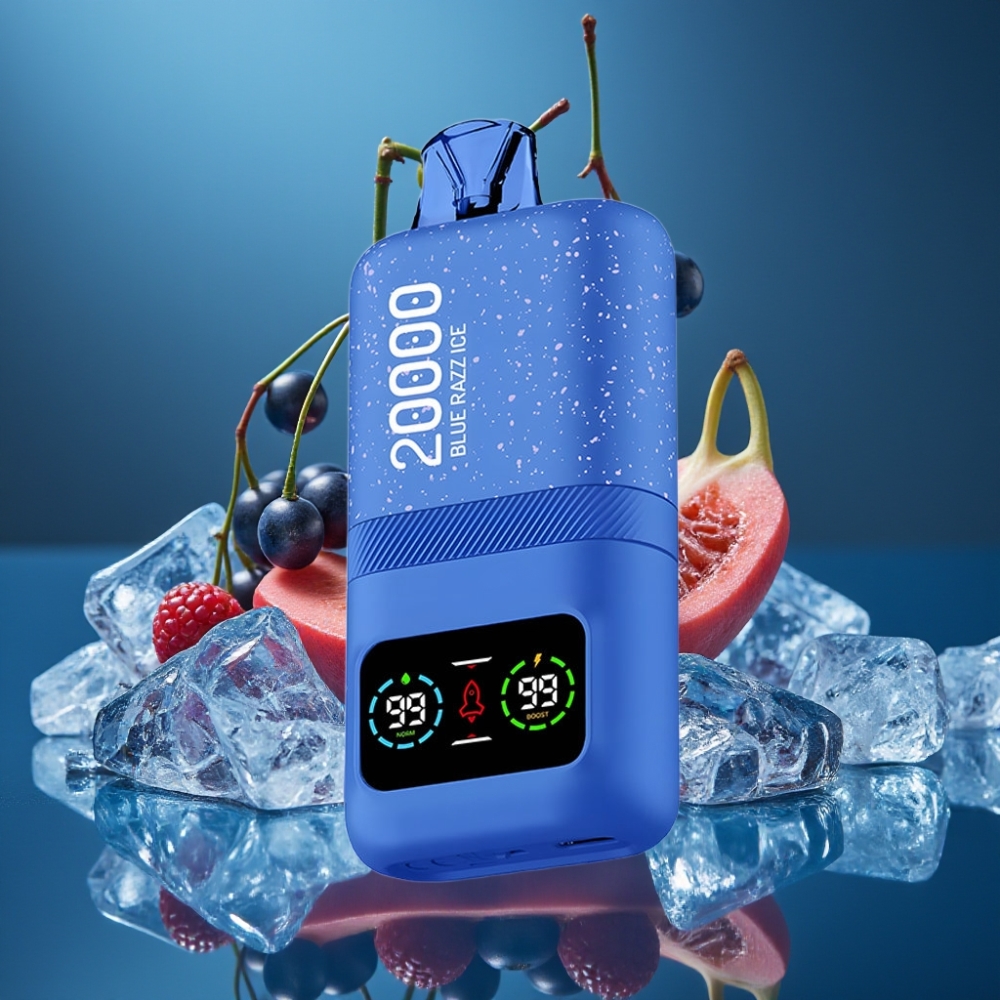 Aivono AIM MAGIC 20000 Puffs Blå Razz Is 26ml Typ-C LCD 600mAh