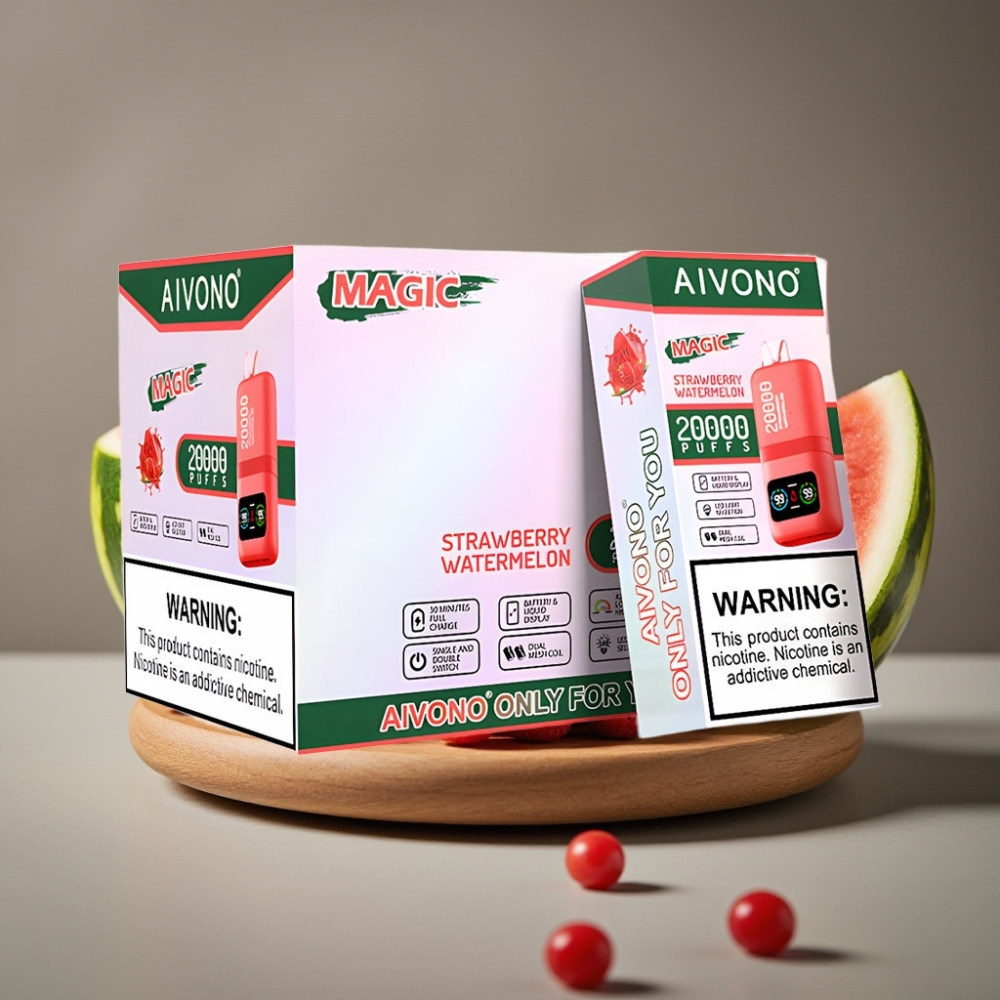 Aivono AIM MAGIC 20000 Puffs Jordgubb vattenmelon 20 000 puffar 5% Nikotin 26ml Typ-C