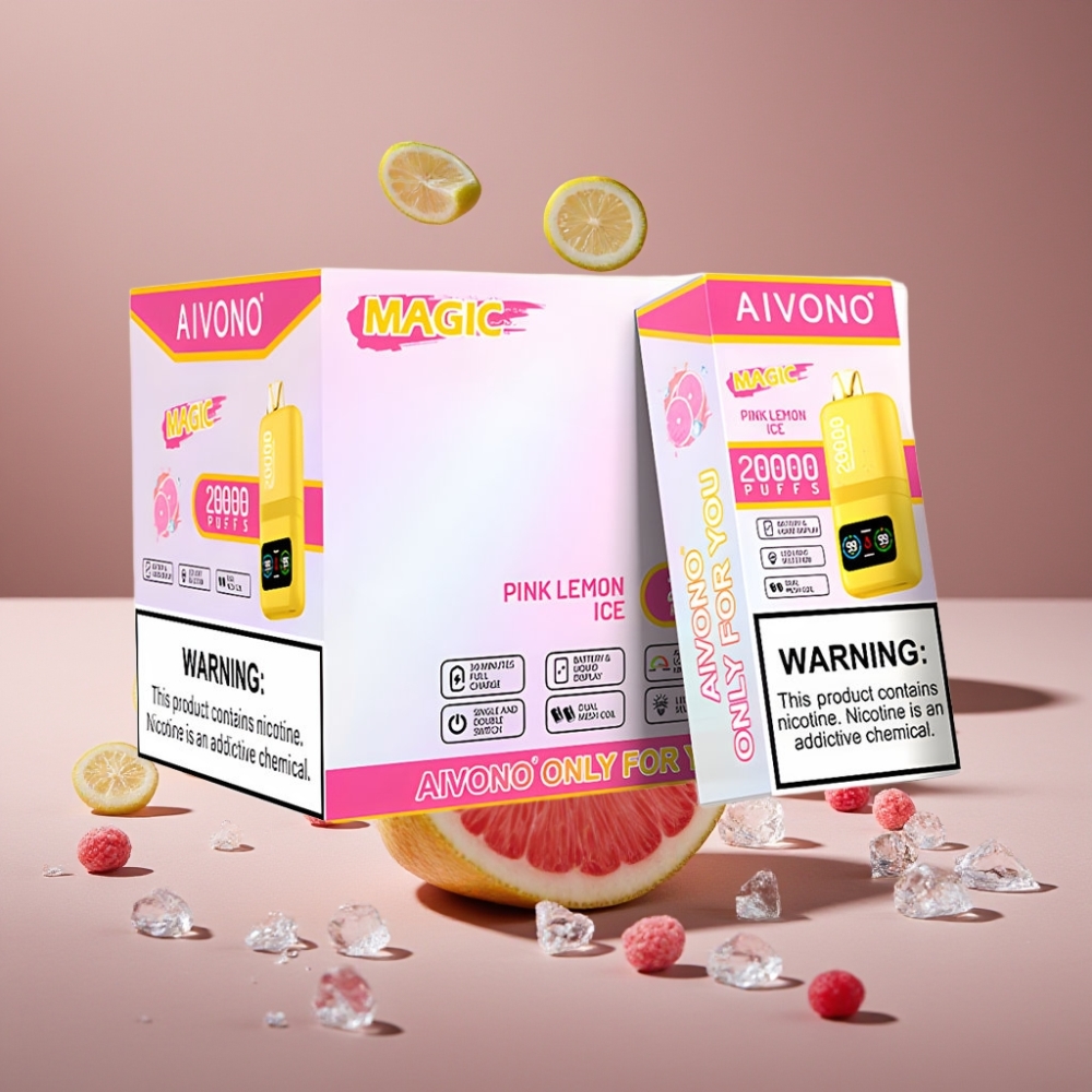 Aivono AIM MAGIC 20000 Puffs Rosa Citron Is, 26ml, Typ-C, LCD