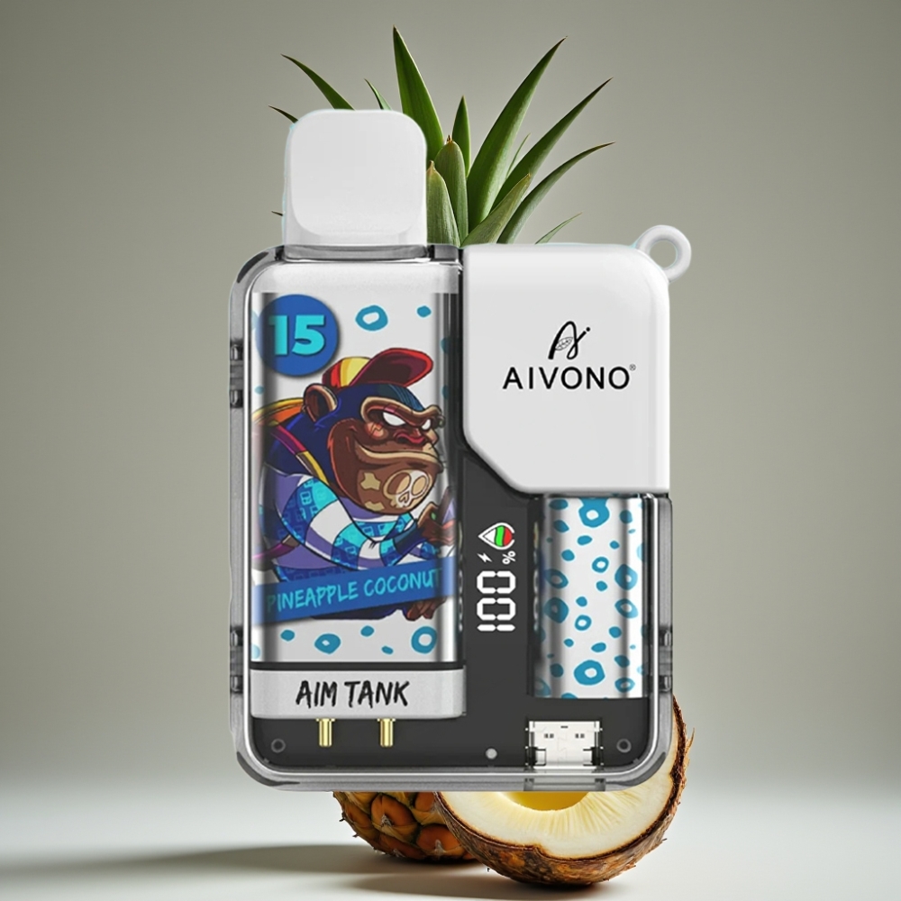 Aivono AIM-TANK 9500 Puffs Ananas Kokos 18ml 650mAh LCD 1.2ohm