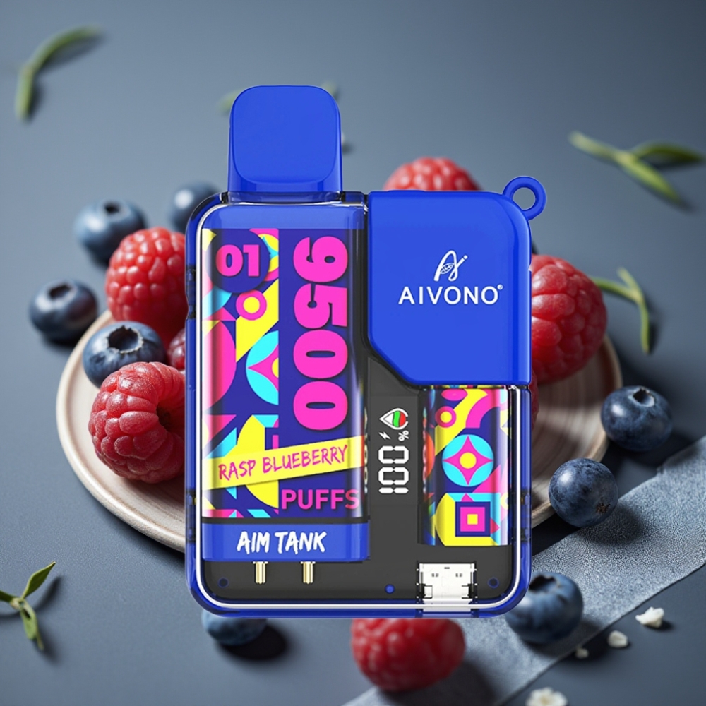 Aivono AIM-TANK 9500 Puffs Hallon Blåbär 18ml 650mAh LCD