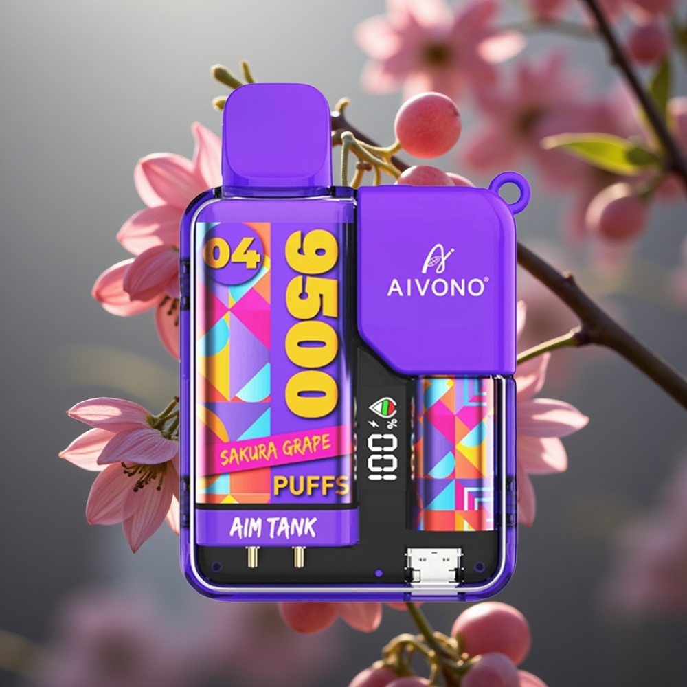 Aivono AIM-TANK 9500 Puffs Sakura Vindruva 18ml 650mAh LCD