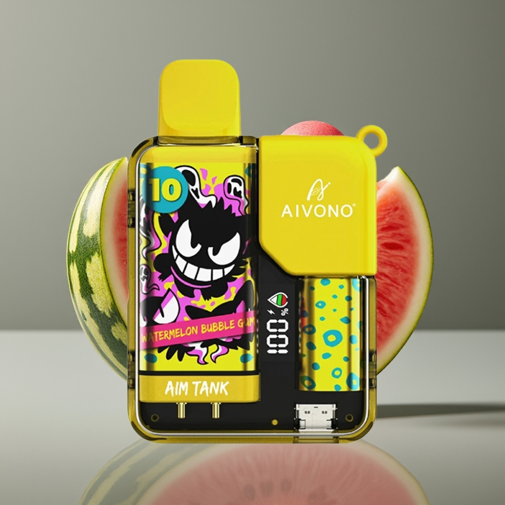 Aivono AIM-TANK 9500 Puffs Vattenmelons Tuggummi 18ml 650mAh LCD
