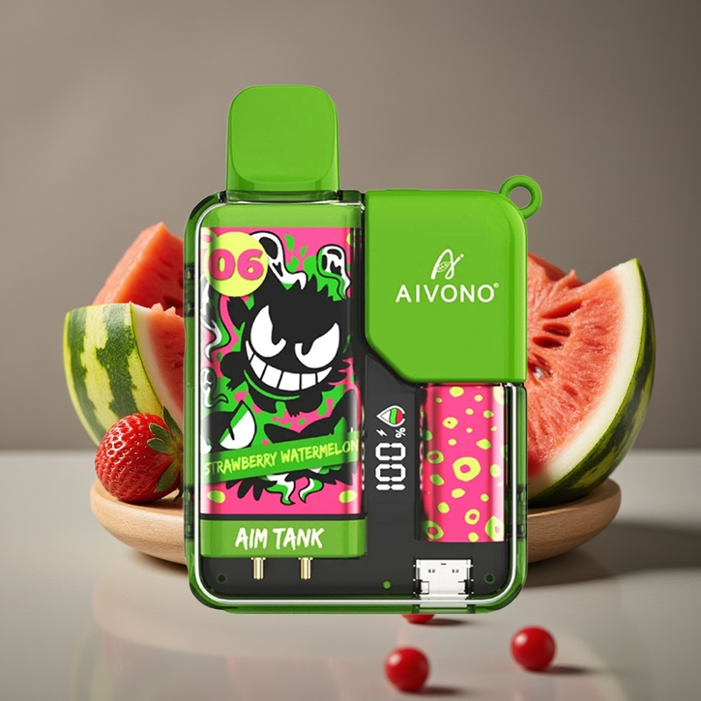 Aivono AIM-TANK Jordgubb Vattenmelon 9500 Puffs 18ml 650mAh LCD