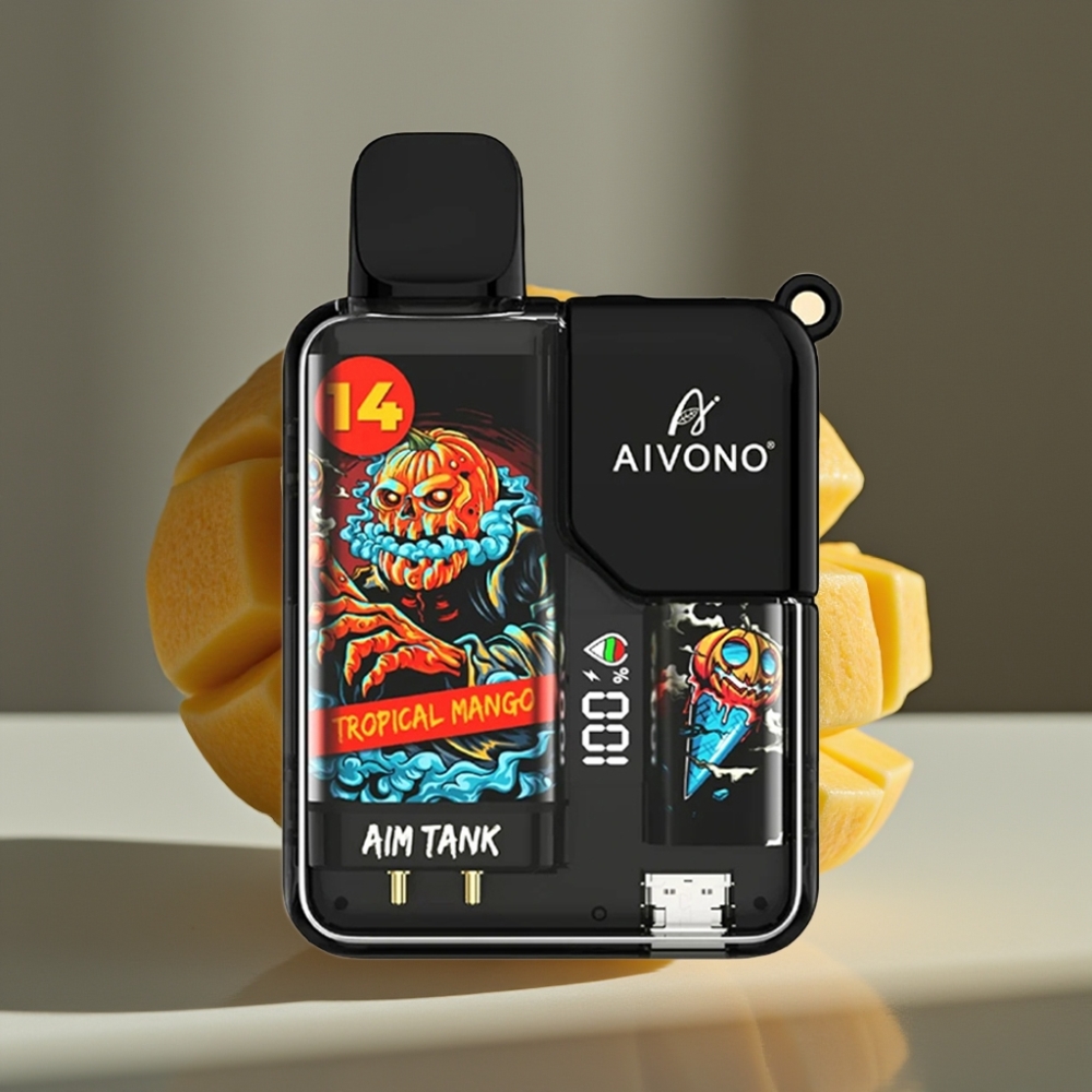 Aivono AIM-TANK Tropisk Mango 9500 Puffs 18ml 650mAh LCD