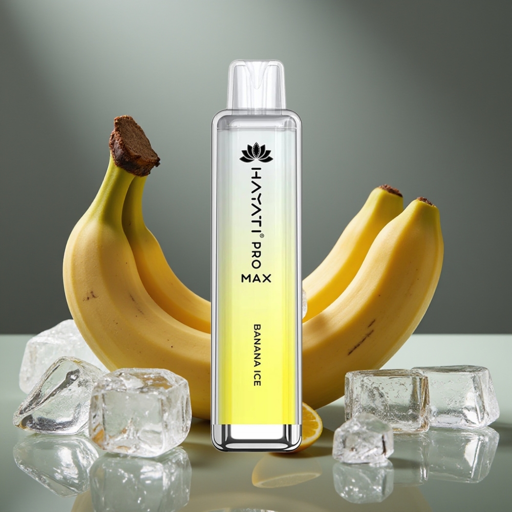 Hayati Pro Max 4000 Puffs Engångsvape Bananis & 1400mAh, 2ml/10ml, 2%/5% Nikotin