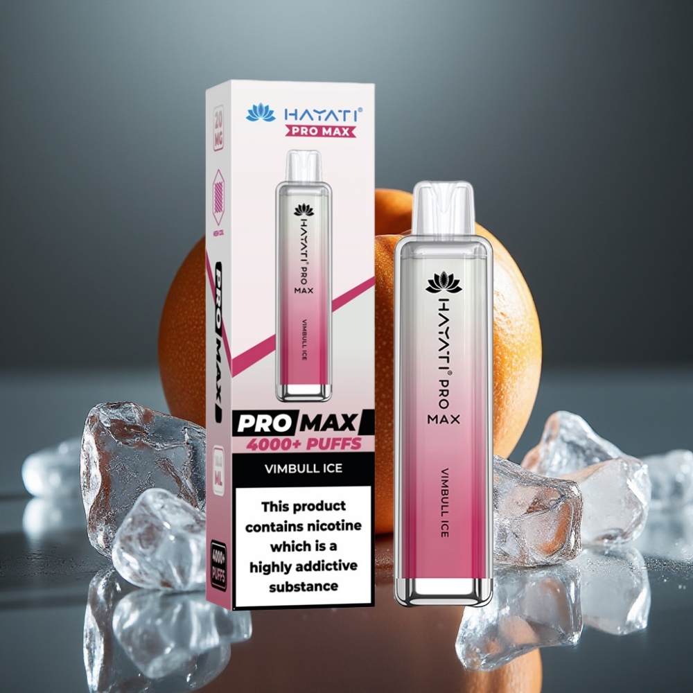 Hayati Pro Max 4000 Puffs Engångsvape Vimbull Is – 1400mAh, 2ml/10ml, 2%/5% Nikotin