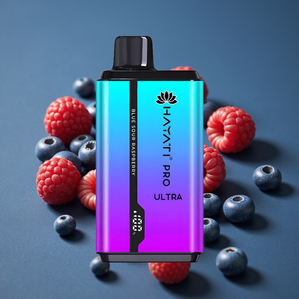 Hayati Pro Ultra 15000 Puffs Blå Sur Hallon 15000+ puffar, 850mAh, 2×12ml