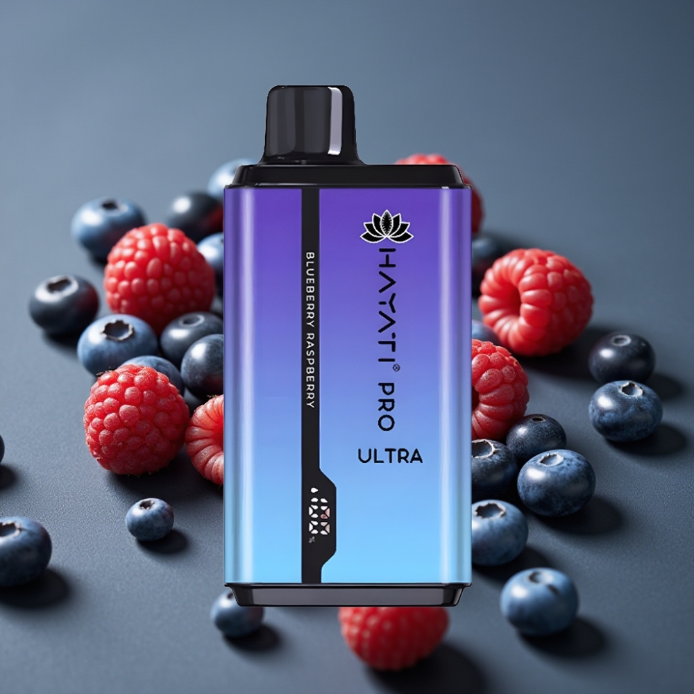 Hayati Pro Ultra 15000 Puffs Blåbär Hallon 15000+ puffar 2×12ml 2%