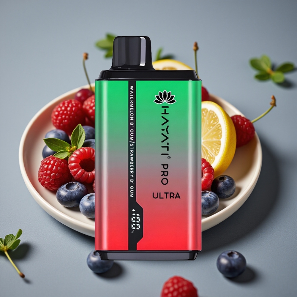 Hayati Pro Ultra 15000 Puffs Blåbär Hallon Citron & Blåbär 2×12ml 2%