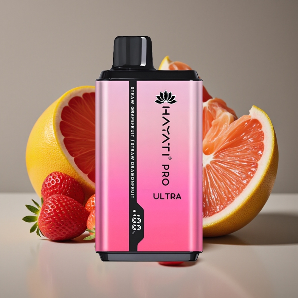 Hayati Pro Ultra 15000 Puffs Jordgubb Grapefrukt Jordgubb Dragonfrukt 15000+ puffar 2×12ml 2%
