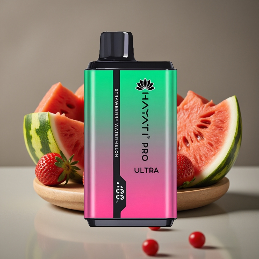 Hayati Pro Ultra 15000 Puffs Jordgubb Vattenmelon 15000+ puffar 2×12ml 2%