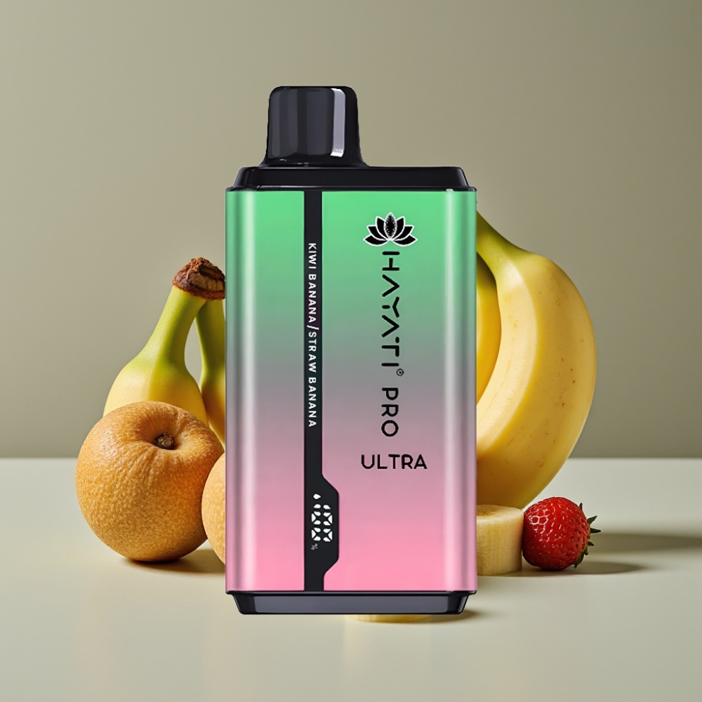 Hayati Pro Ultra 15000 Puffs Kiwi Banan Jordgubbsbanan 15000+ puffar 2×12ml 2%