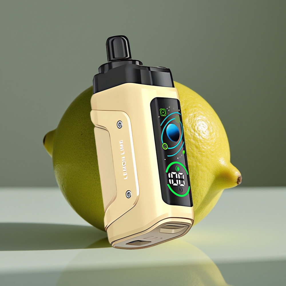 Razz Bar 45000 Puffs Engångsvape Citron Lime, 45000 puffar, 1.0 Ohm Mesh Coil, Inställbar Luftflöde