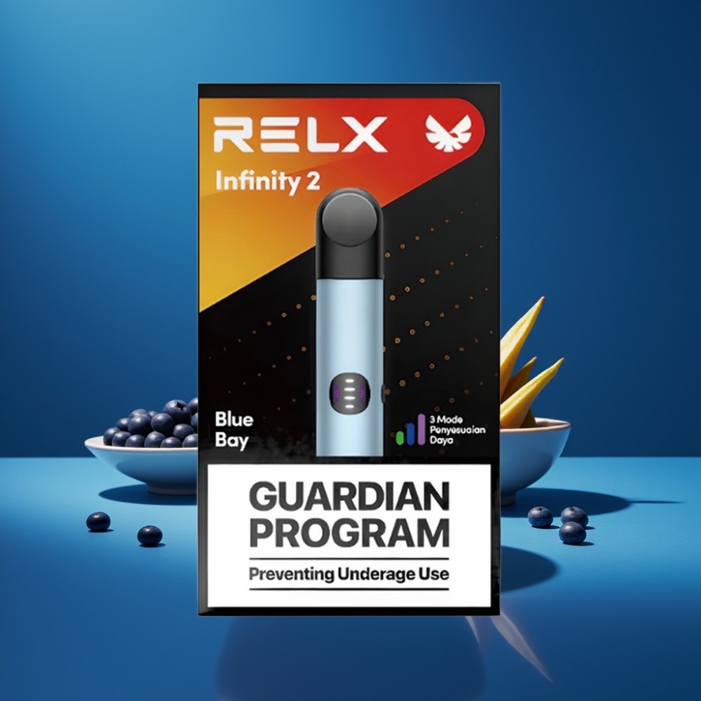 RELX Infinity 2 Blå – 1,9 ml, 440mAh, 3 effektlägen vape supplier Sweden