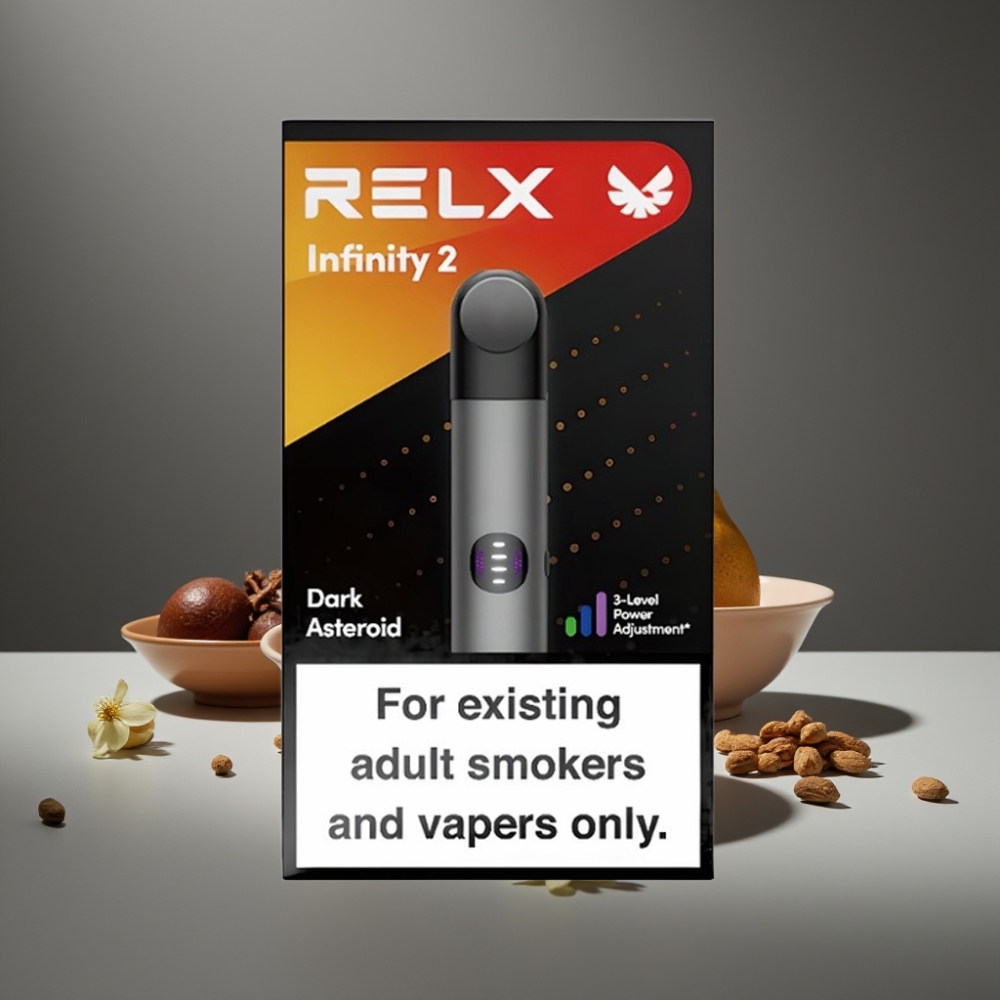 RELX Infinity 2 Grå – 1,9 ml, 440mAh, USB-C vape supplier Sweden
