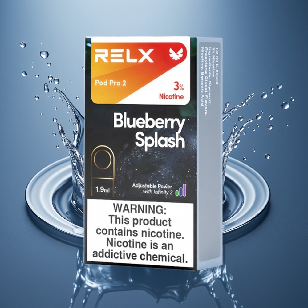 RELX Pod Pro 2 Blåbärssmak 3% 600 puffar 1.9ml vape supplier Sweden