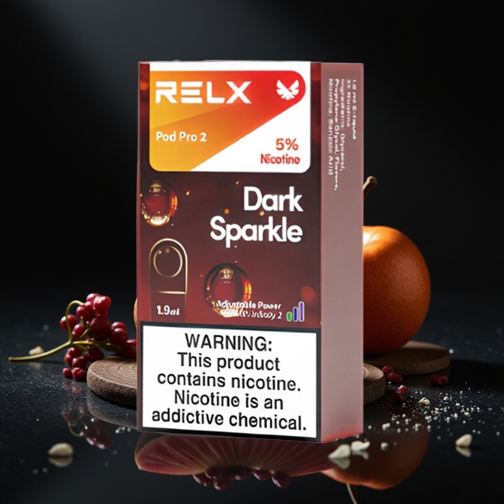 RELX Pod Pro 2 Mörk Glitter – 5%, 1.9ml, 600 puff, 3 spänningslägen