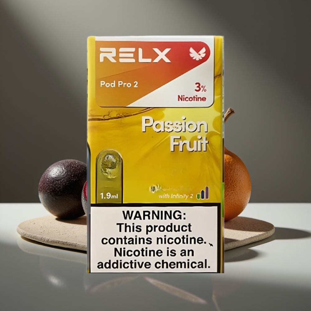 RELX Pod Pro 2 Passionfrukt 3% 1.9ml 600 puffar 3 spänningslägen