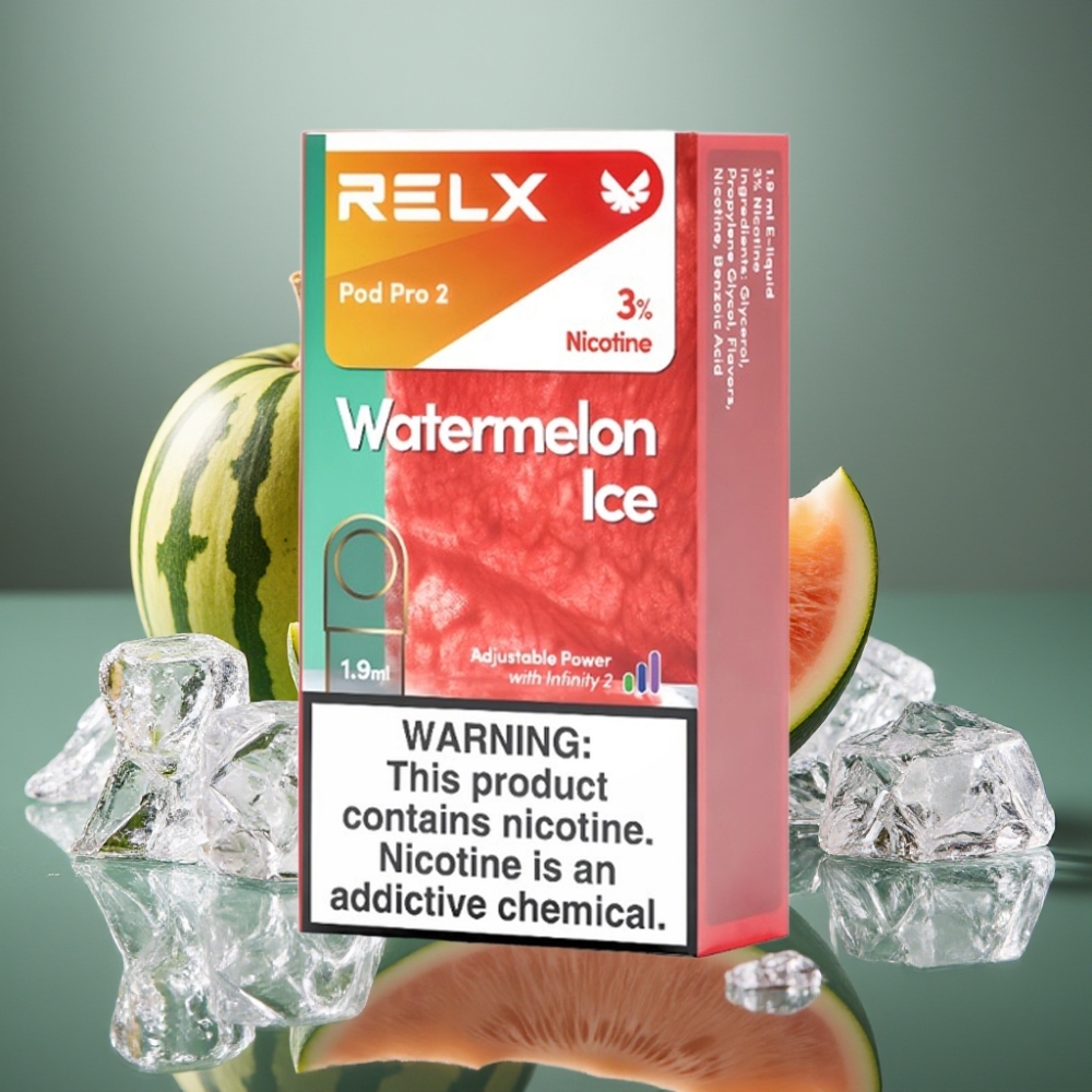 RELX Pod Pro 2 Vattenmelon Is 3% Nikotin, 600 puffar, 1.9ml