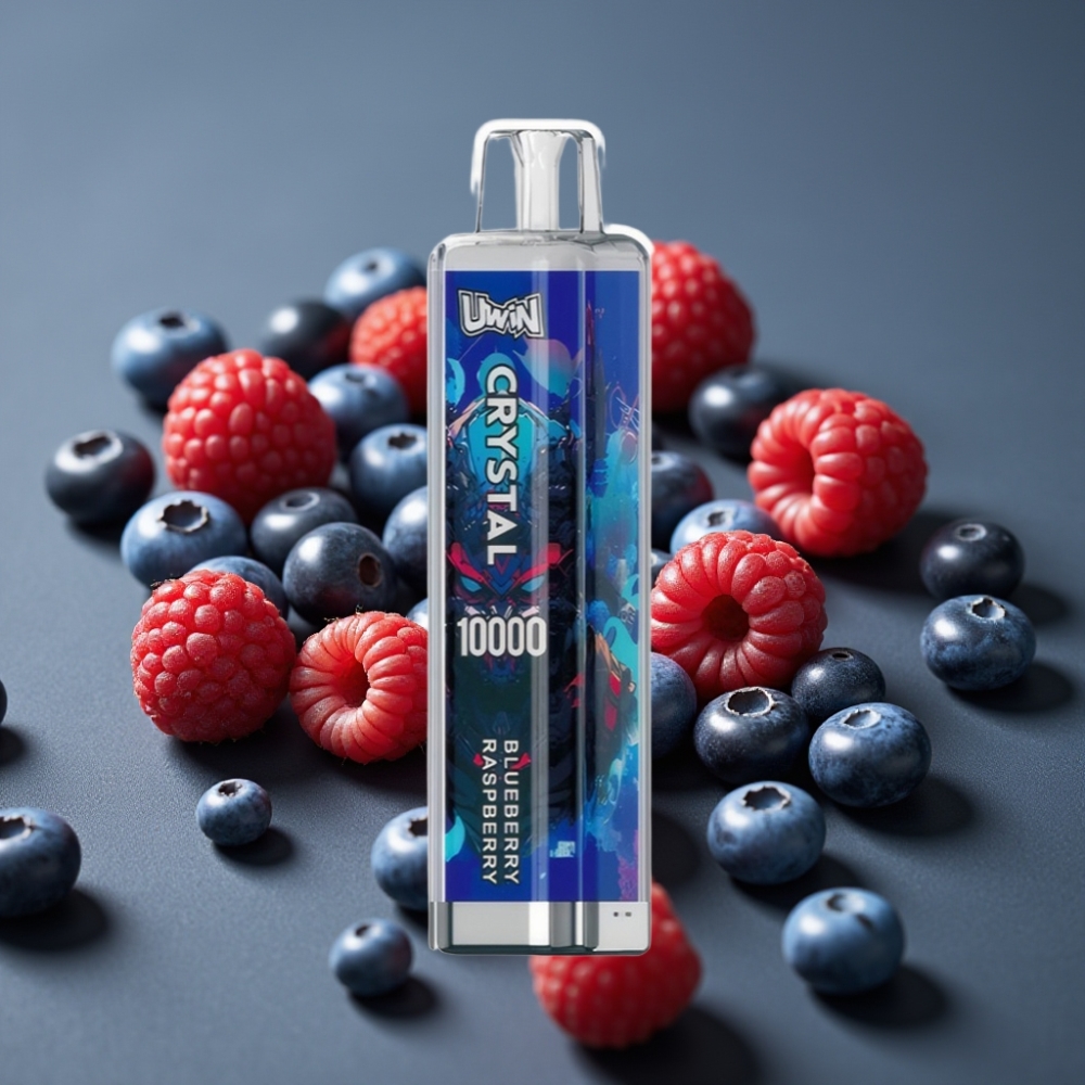 UWIN Crystal 10000 Puffs Blåbär Hallon – 10 000 puffar, 18ml, RGB-ljus