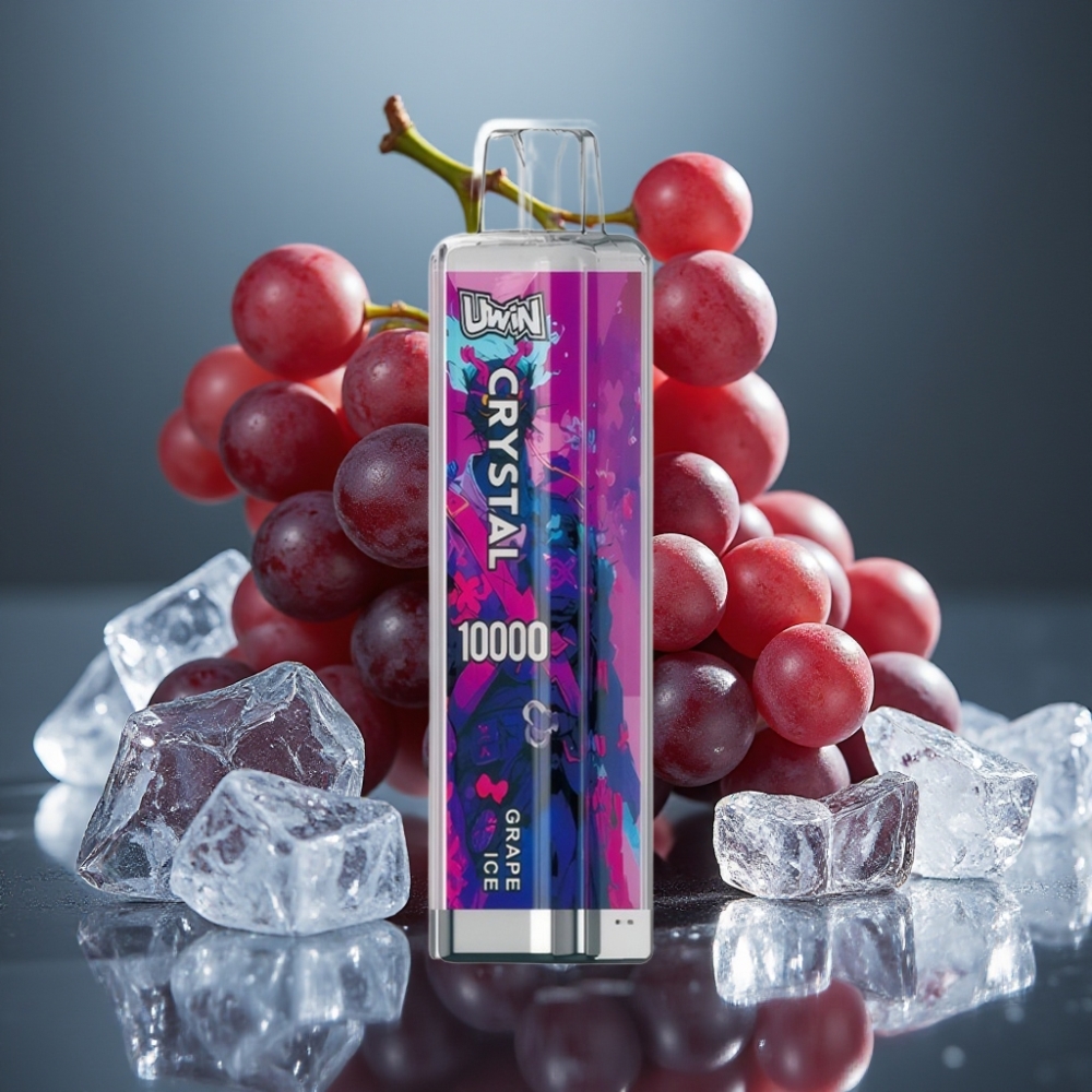 UWIN Crystal 10000 Puffs Druvis & Uwin Crystal 10000 Puffs Druvis Disposabel E-cigarett, 18ml, 650mAh