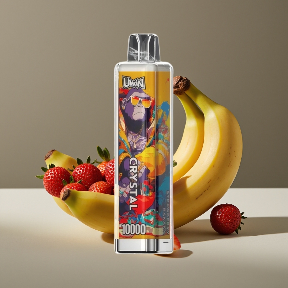 UWIN Crystal 10000 Puffs Jordgubb Banan 18ml 650mAh Type-C