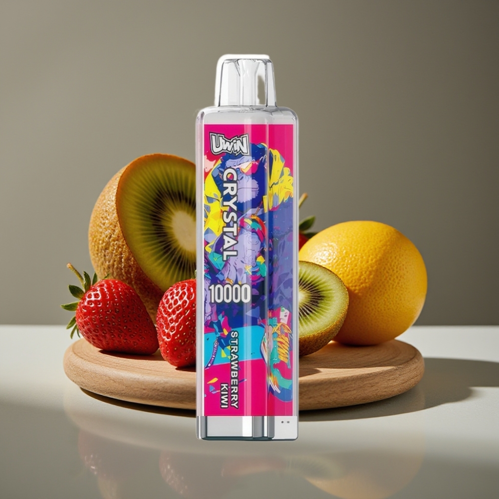 UWIN Crystal 10000 Puffs Jordgubbe Kiwi – 18ml, 650mAh, Type-C