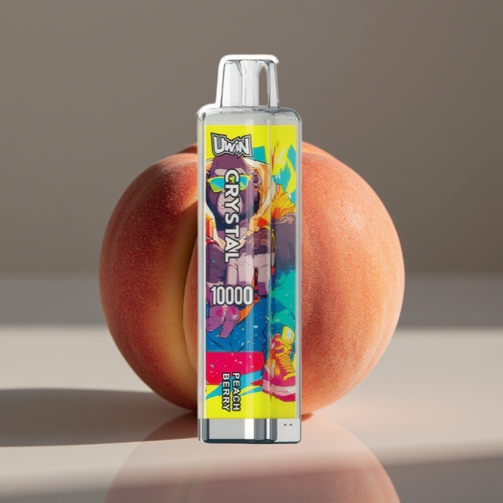 UWIN Crystal 10000 Puffs Peach Berry (18ml, 650mAh, 0.8 Ohm)