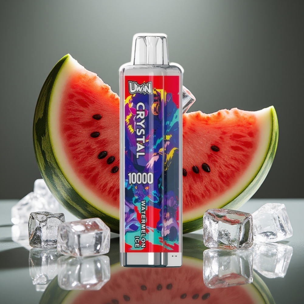 UWIN Crystal 10000 Puffs Vattenmelon Is, 18ml, 650mAh, RGB-ljus