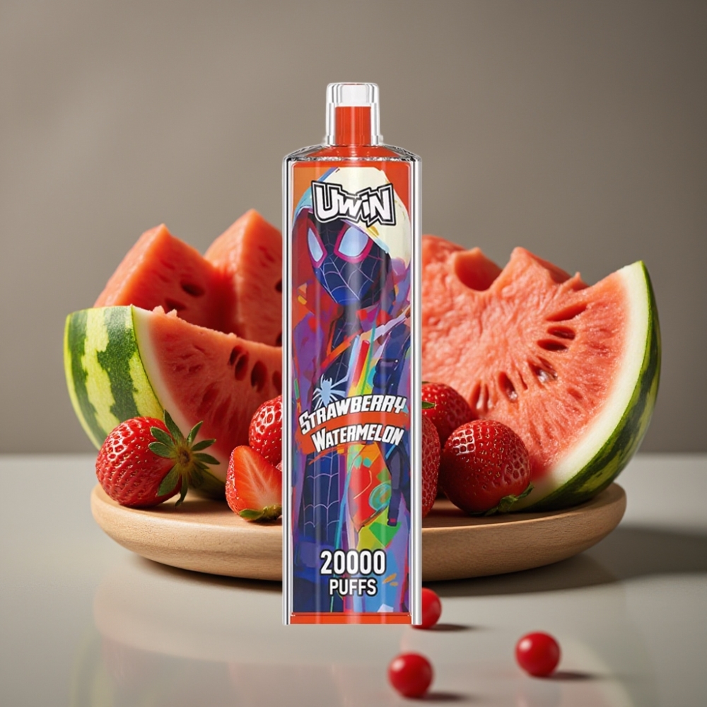 Uwin Shisha Hookah Crystal 20000 Puffs Jordgubb Vattenmelon 0% 2% 3% 5% 22ml 650mAh