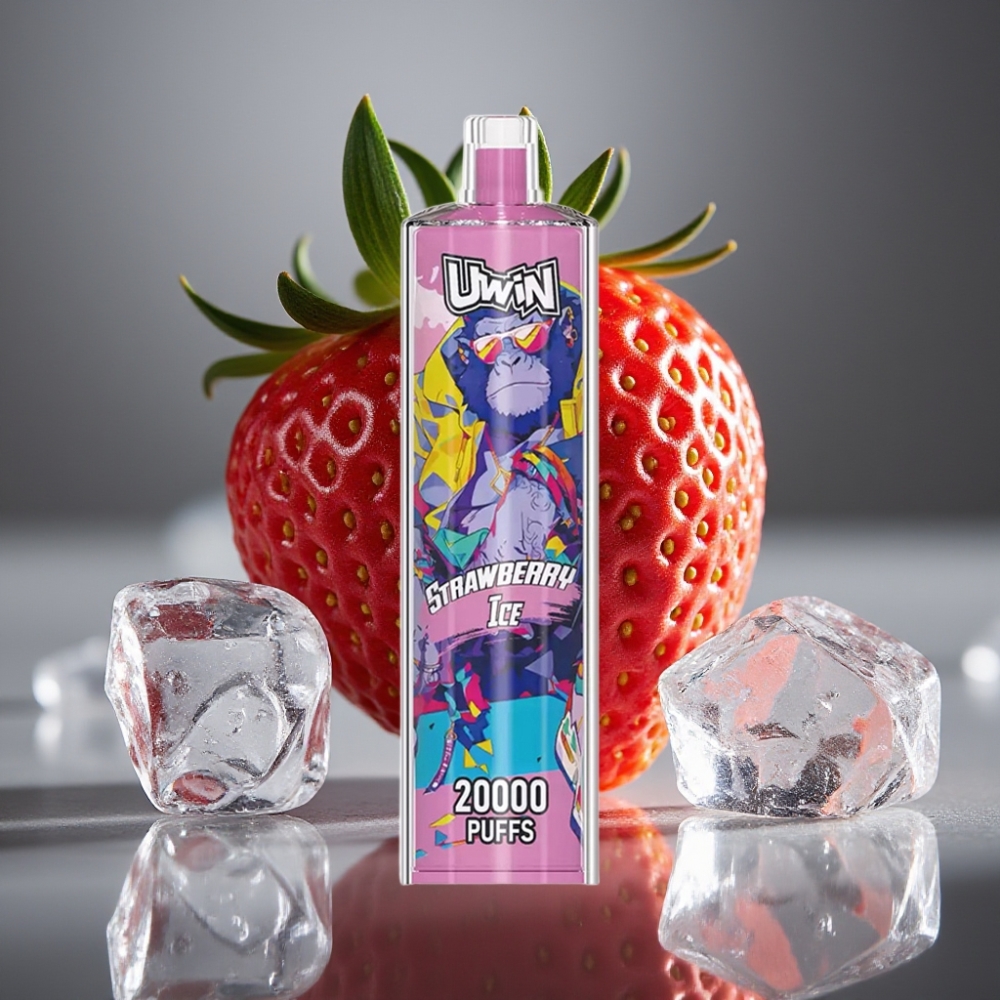 Uwin Shisha Hookah Crystal 20000 Puffs Jordgubbis 0% 2% 3% 5% 22ml 650mAh