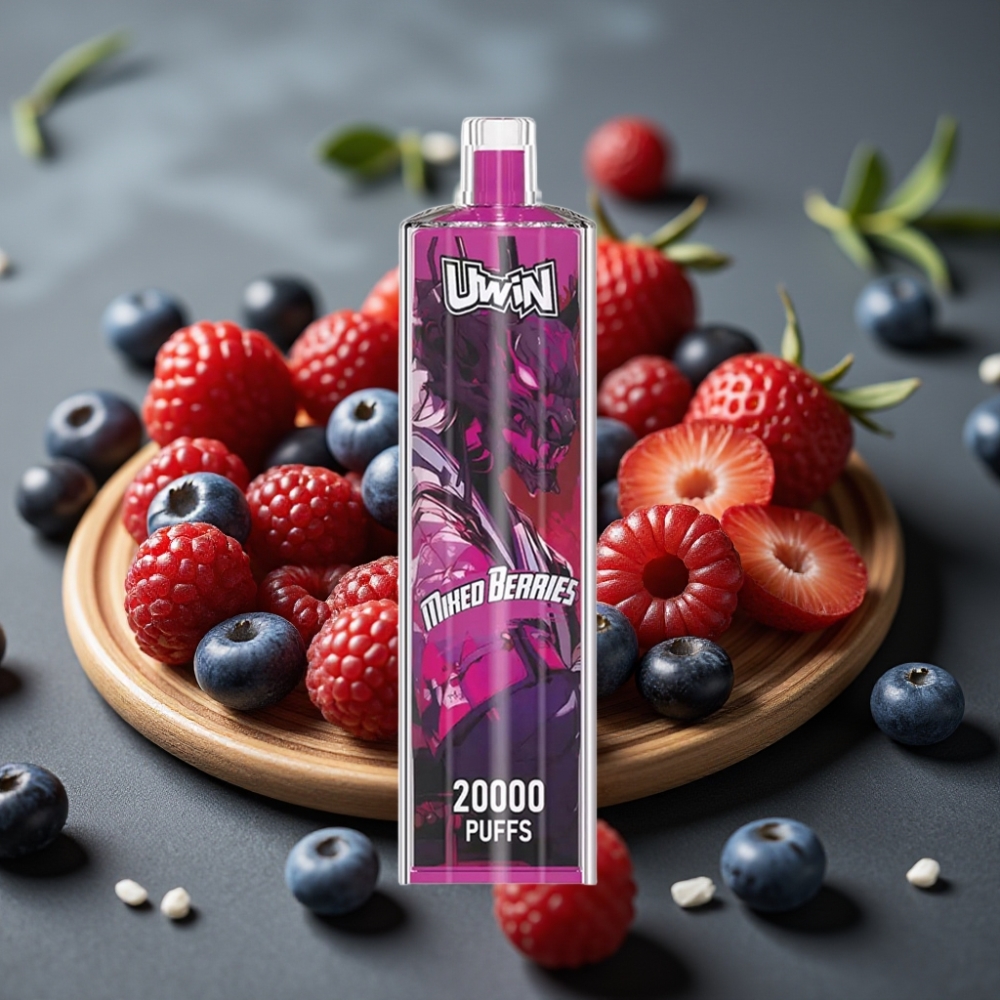 Uwin Shisha Hookah Crystal 20000 Puffs Mixed Bär 0% 2% 3% 5% Nicotin 22ml Typ-C