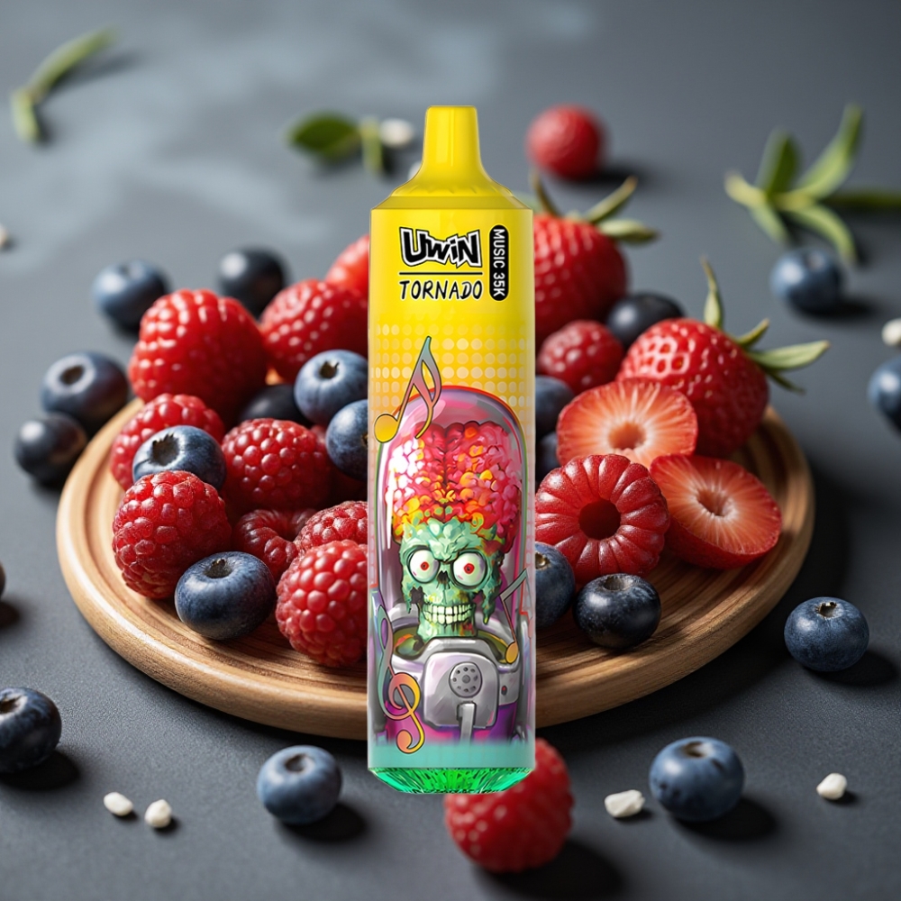 Uwin Tornado 35K Music Engångsvape Mixed Berries 35K puff 5% Type-C