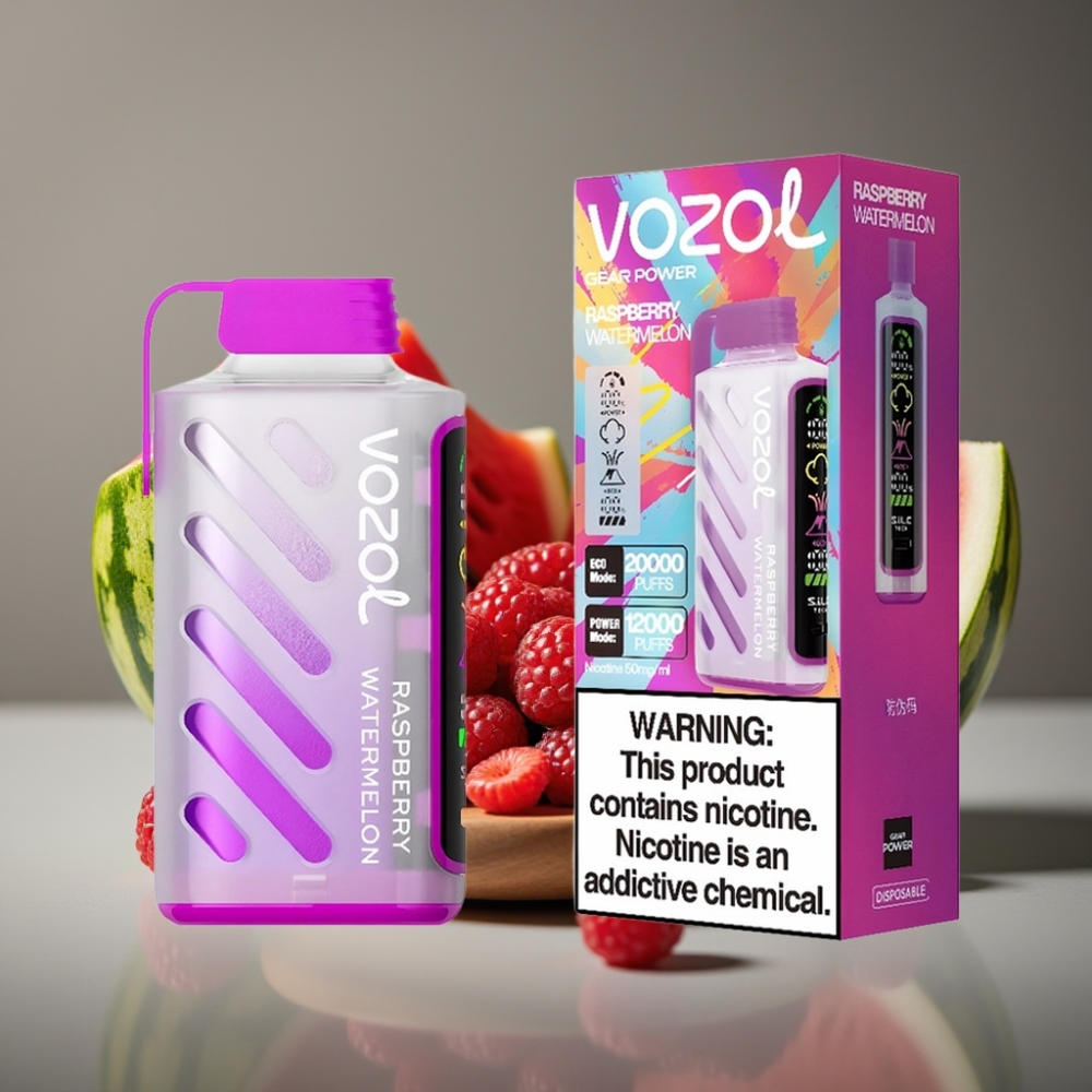 VOZOL Gear Power 20000 Puffs Hallon Vattenmelon 20mL 5% Dual Mesh Coil