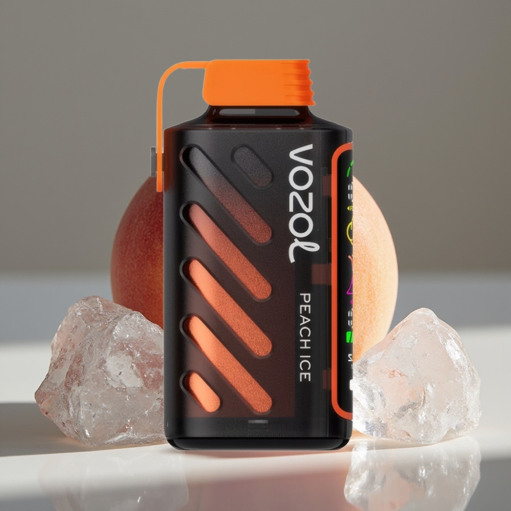 VOZOL Gear Power 20000 Puffs Persikais 20mL 5% Dual Mesh Coil