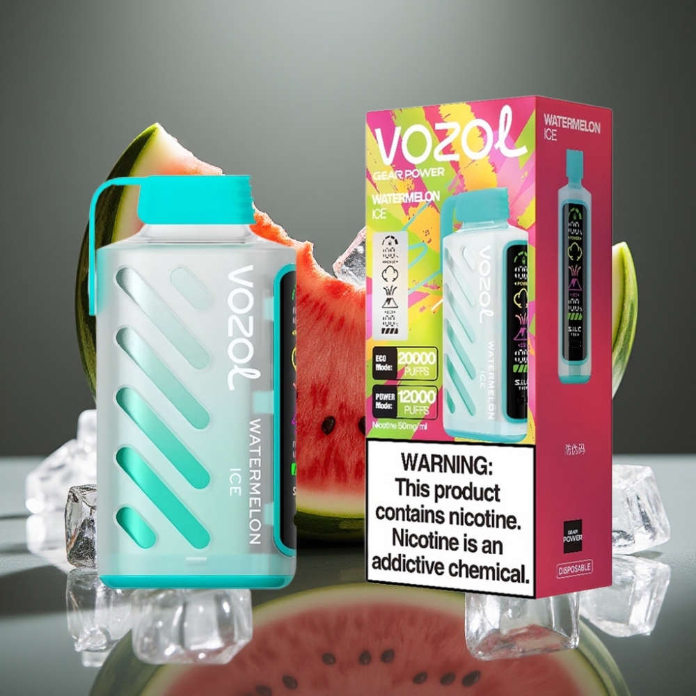 VOZOL Gear Power 20000 Puffs Vattenmelon Is 20mL 5% Dual Mesh Coil