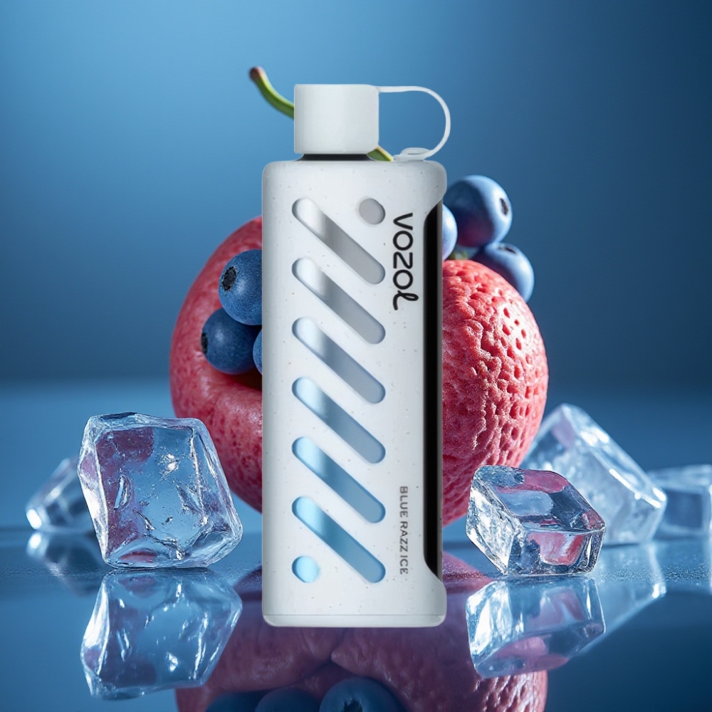 VOZOL Gear Shisha 25000 Puffs Blå Hallon Is, 5mg/ml, 1000mAh