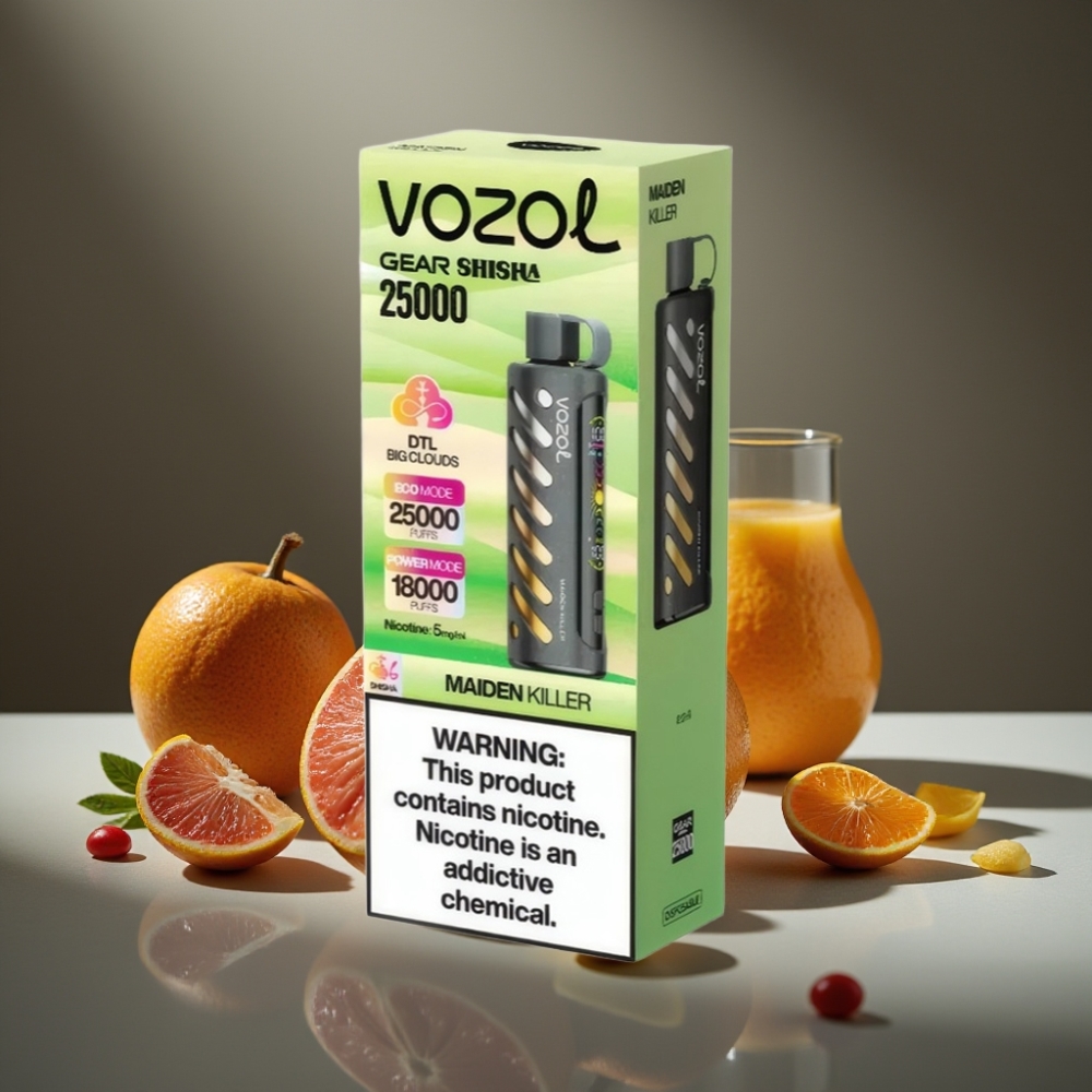 VOZOL Gear Shisha 25000 Puffs Engångsvape Maiden Killer 30 Smaker 1000mAh
