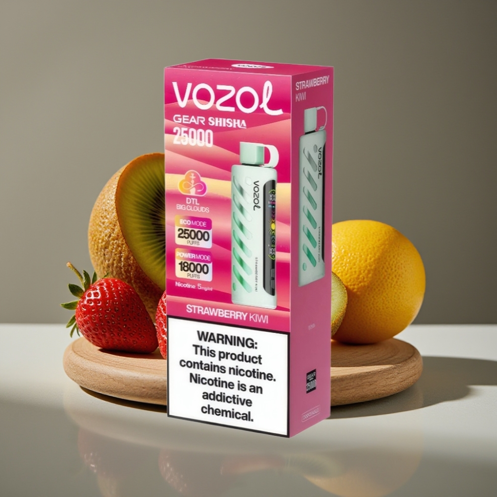 VOZOL Gear Shisha 25000 Puffs Jordgubbe Kiwi 5mg/ml 1000mAh