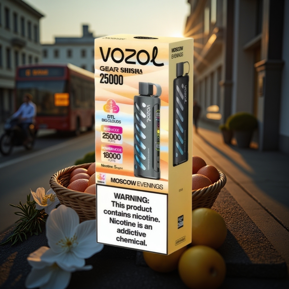 VOZOL Gear Shisha 25000 Puffs Moskvakvällar 5mg/ml 1000mAh